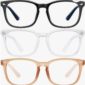 ZZD Blue Light Blocking Glasses for women/men 3Pack Computer Reading/Gaming/TV/